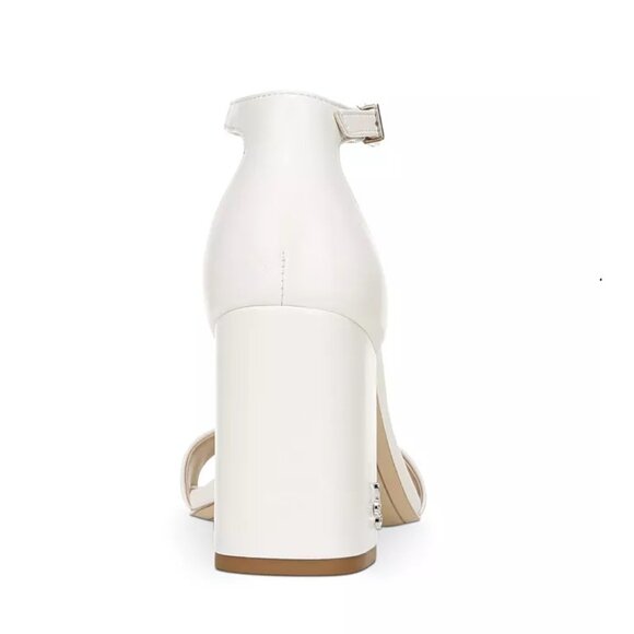 NIB- Sam Edelman Women's Daniella Strappy Block-Heel Sandals, White Leather - 9M - Picture 3 of 14